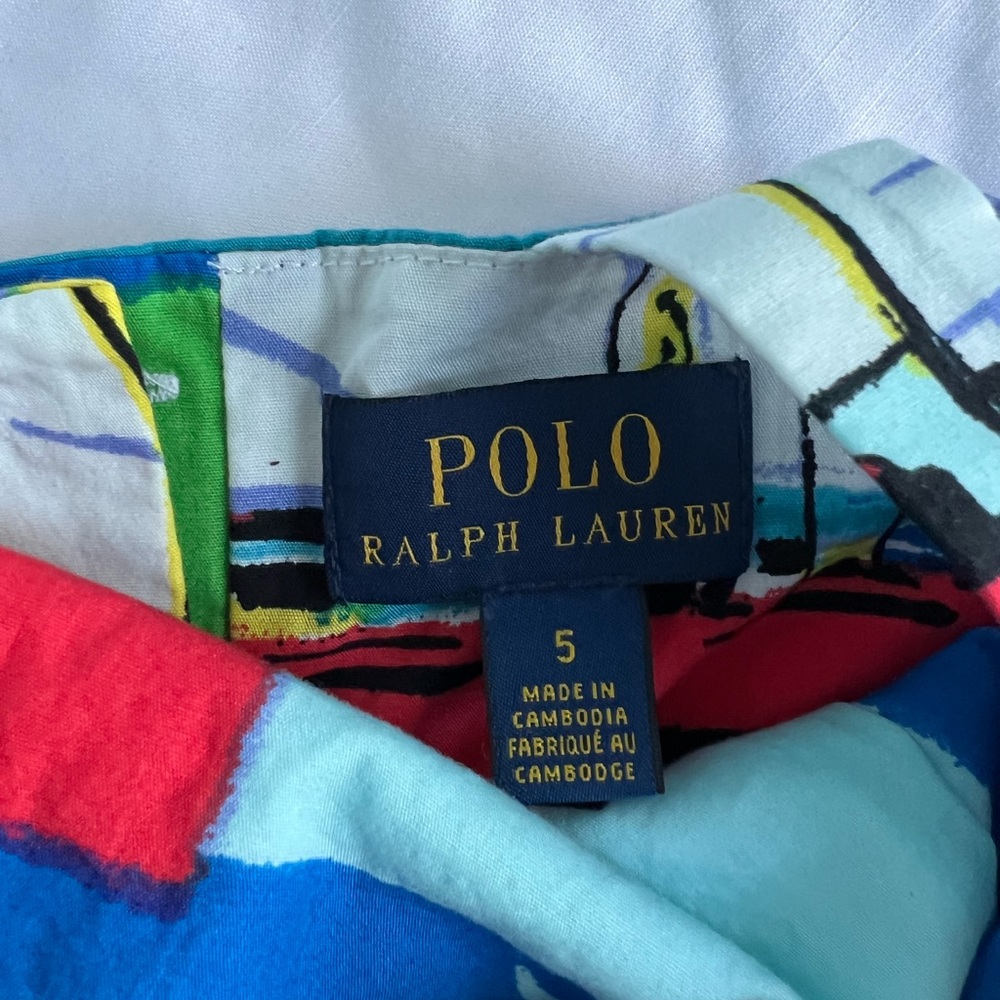 Polo Ralph Lauren Girls Sailboat Dress 👗 5T - Picture 3 of 6